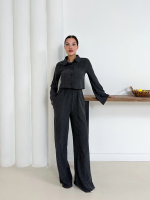 Gömlek Yaka Kaplama Düğmeli Takım Antrasit St265866 (Beden: Xl)