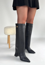 Jike Siyah Cilt Tak Çıkar Çizme (Numara: 38) - Görsel 2