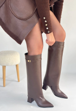 Jike Kahverengi Cilt Tak Çıkar Çizme (Numara: 38) - Görsel 3