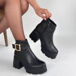 Pinma Siyah Cilt Topuklu Bot (Numara: 36) - Görsel 4