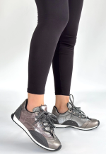 Ranu Platin Cilt Paraşüt Detaylı Bağcıklı Spor Ayakkabı (Numara: 38) - Görsel 2