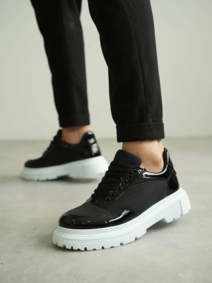 Kb-X201 Kuback Siyah Rugan Paraşüt Günlük Erkek Ayakkabı (Numara: 43)