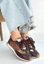 Ranu Kahverengi Cilt Paraşüt Detaylı Bağcıklı Spor Ayakkabı (Numara: 39) - Görsel 3