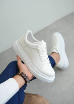 Kb-B2 Kuback Beyaz Cilt Günlük Erkek Ayakkabı (Numara: 41) - Görsel 2