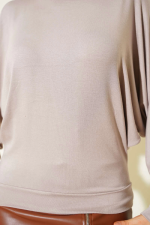 Yarasa Kol Salaş Bluz Vizon T4273 (Beden: Xl) - Görsel 4