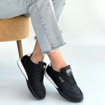 Tawen Siyah Cilt Bağcıklı Spor Ayakkabı (Numara: 39) - Görsel 4