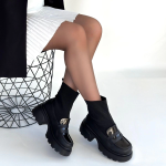 Wanye Siyah Cilt Cilt Streçli Bot (Numara: 38) - Görsel 4