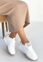 Tawen Beyaz Cilt Bağcıklı Spor Ayakkabı (Numara: 40) - Görsel 2