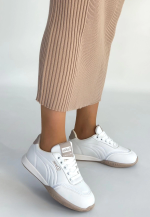 Tawen Beyaz Cilt Bağcıklı Spor Ayakkabı (Numara: 40) - Görsel 3