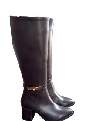 Jeoli Kahverengi Cilt Topuklu Çizme (Numara: 37)