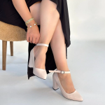 Rity Bej Cilt Topuklu Ayakkabı (Numara: 38) - Görsel 4