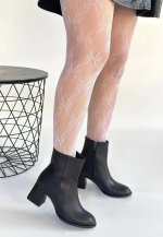 Tendy Siyah Cilt Topuklu Bot (Numara: 37) - Görsel 3