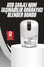 Mini Doğrayıcı Rondo Taşınabilir Mini El Blender Paslanmaz Çelik