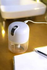 Şarjlı Portatif Doğrayıcı Mini Pratik Rondo El Doğrayıcı Üç Bıçaklı Çelik Bıçaklı - Görsel 3