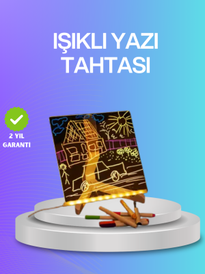 Çocuklar ve Yetişkinler İçin USB LED Işıklı Çizim Panosu