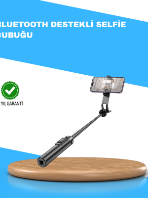 Uzaktan Kumandalı Bluetooth Selfie Çubuğu– Işıklı, 130 cm Ayarlanabilir