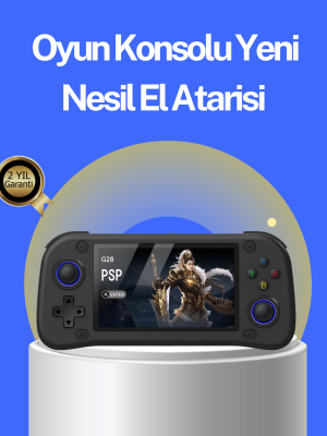 4.3” HD Ekranlı El Konsolu 64GB Hafıza Kartı ve 10000 Yüklü Oyun