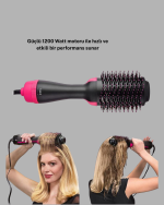 Yeni Nesil Fön Tarağı – 220°C Isı, Negatif İyon, 360° Dönebilen Kablo - Görsel 5