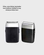 Taşınabilir Şarjlı Tıraş Makinesi – Kuru Kullanım, Özel Sakal Başlıkları - Görsel 4