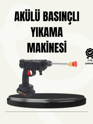 TEK BATARYALI 48V Şarjlı Basınçlı Yıkama Makinesi