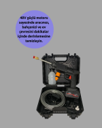 TEK BATARYALI 48V Şarjlı Basınçlı Yıkama Makinesi - Görsel 2