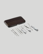 Profesyonel Tırnak Bakım Seti Çelik Aletli Şık Deri Çantalı - Görsel 2