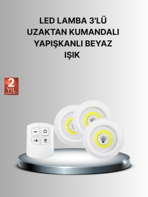 Dekoratif ve Pratik 3’lü Kumandalı Spot LED Aydınlatma