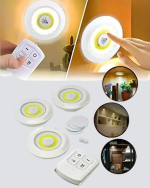 Kablosuz Gün Işığı 3’lü LED Spot Lamba Kumandalı - Görsel 2