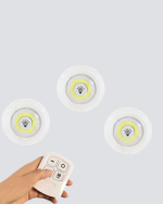 Kablosuz Gün Işığı 3’lü LED Spot Lamba Kumandalı - Görsel 3