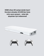 20.000 Yüklü Oyunlu Kablosuz Retro Oyun Konsolu 4K Destekli - Görsel 2