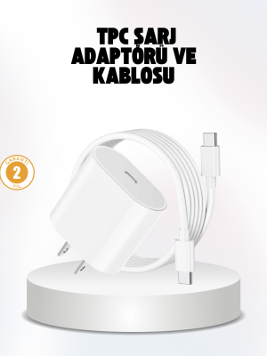 iPhone ve iPad Uyumlu 20W Güvenli USB-C Hızlı Şarj Adaptörü