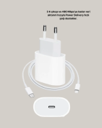 iOS Uyumlu 20W USB-C Hızlı Şarj Cihazı Telefon ve Tablet İçin - Görsel 4