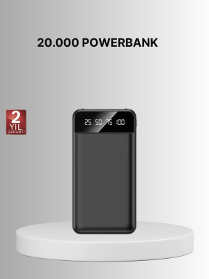 Taşınabilir 20.000 mAh Hızlı Şarj Powerbank 4 Çıkışlı