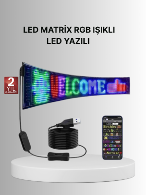 Gece Kullanıma Uygun  Pixel RGB LED Panel Estetik Atmosfer Işığı