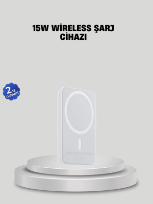 15W Araç Telefon Tutucu Kablosuz Hızlı Şarj Özellikli