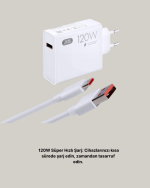 120W Mi Turbo Akıllı Tanıma Çipli Hızlı Şarj Cihazı Taşınabilir ve Dayanıklı - Görsel 4
