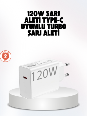 120W Güçlü Hızlı Şarj Adaptörü ve Type-C Kablo Seti – Güvenli Şarj Teknolojisi