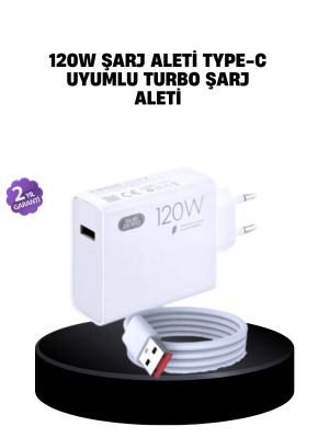 120W Mi Turbo Destekli Hızlı Şarj Cihazı Type-C Uyumlu Akım Korumalı