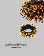 10 Metre LED Işıklı Dekoratif Parti ve Kutlama Aydınlatması - Görsel 2