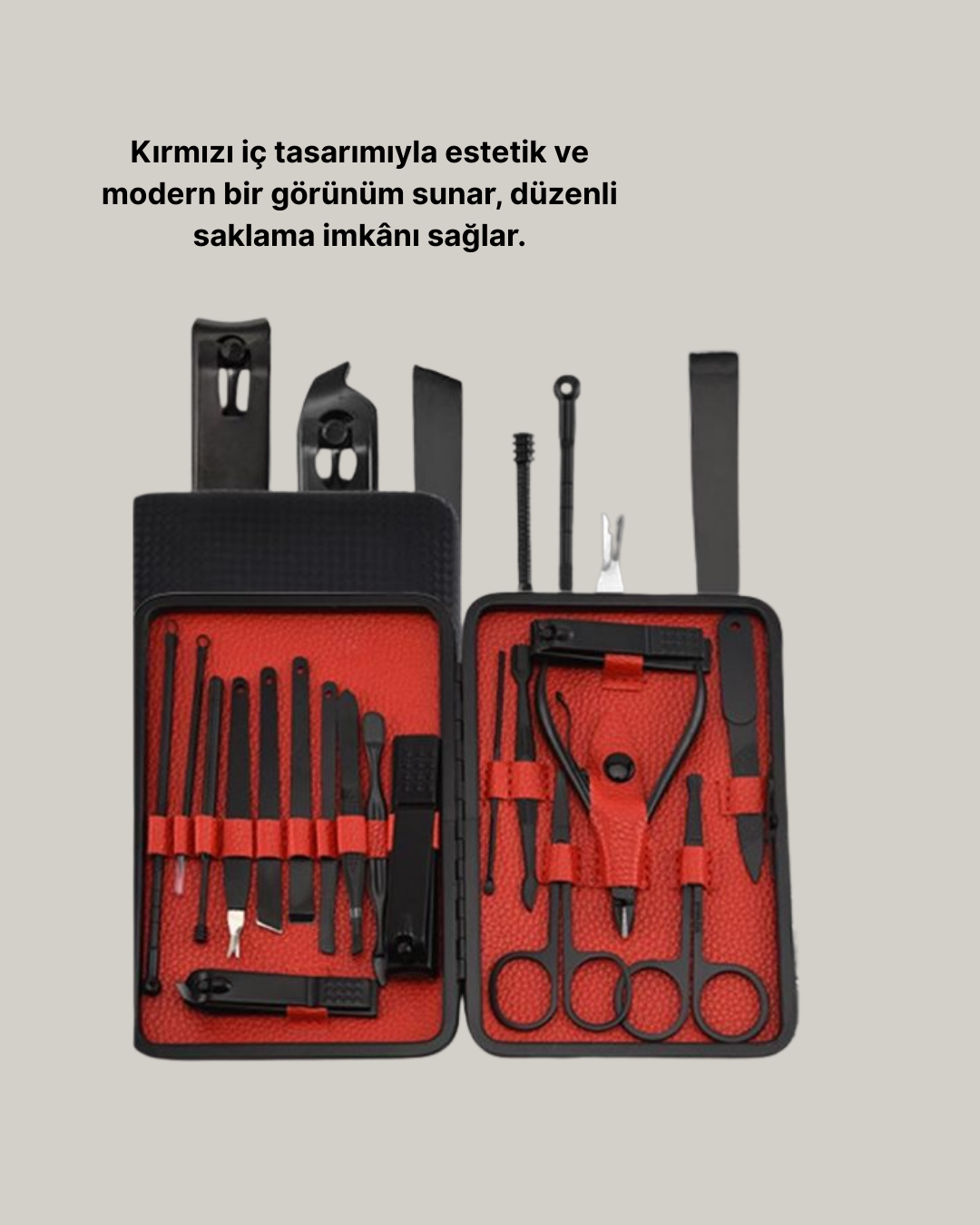 1238226_6-61.png 17 Parça Profesyonel Manikür Pedikür Seti Paslanmaz Çelik Siyah Kutu - Görsel 4