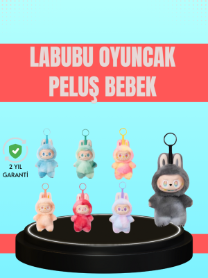 Yumuşak Kumaşlı 20 cm Labubu Peluş – 3 Yaş Üzeri Uygun