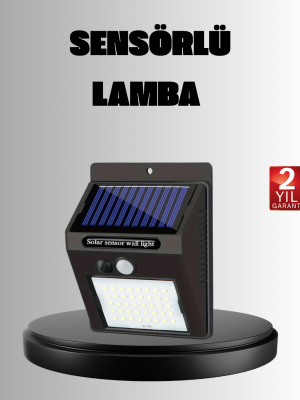 Solar LED Bahçe Aydınlatma – Hareket Sensörlü, Güneş Paneliyle Şarj Olan, IP65 Dayanıklı