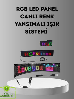 Akıllı LED Matrix Panel – USB Bağlantılı, Kaydırmalı Yazı ve Animasyon Desteği