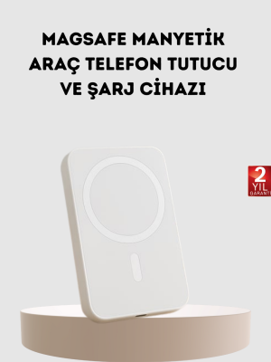 5000mAh Manyetik Powerbank – iPhone Serisi İçin Taşınabilir Kablosuz Şarj Cihazı
