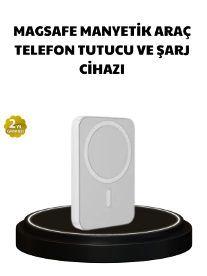 Manyetik Kablosuz Powerbank – iPhone 12/13/14/15 Uyumlu, Hızlı Şarjlı, Ultra Hafif