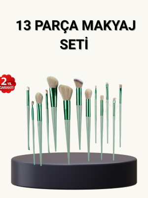 13’lü Yumuşak Kıllı Makyaj Fırça Seti – Profesyonel Kalite, Hassas Ciltlere Uygun