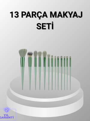 13 Parça Makyaj Fırça Seti – Ergonomik, Dökülme Yapmayan, Taşınabilir