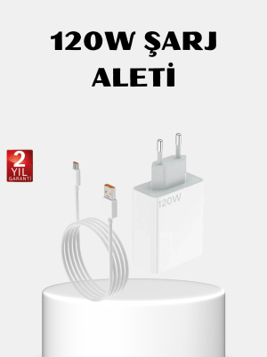 120W Type-C Hızlı Şarj Adaptörü – Akıllı Koruma ve Turbo Güç Desteği