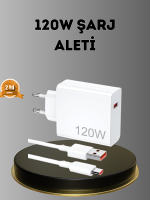 Turbo 120W Hızlı Şarj Cihazı – Kısa Devre ve Akım Koruma Özellikli