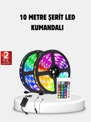 RGB Smart Şerit LED – TV Arkası ve Dekoratif Alanlar İçin Işık Şeridi